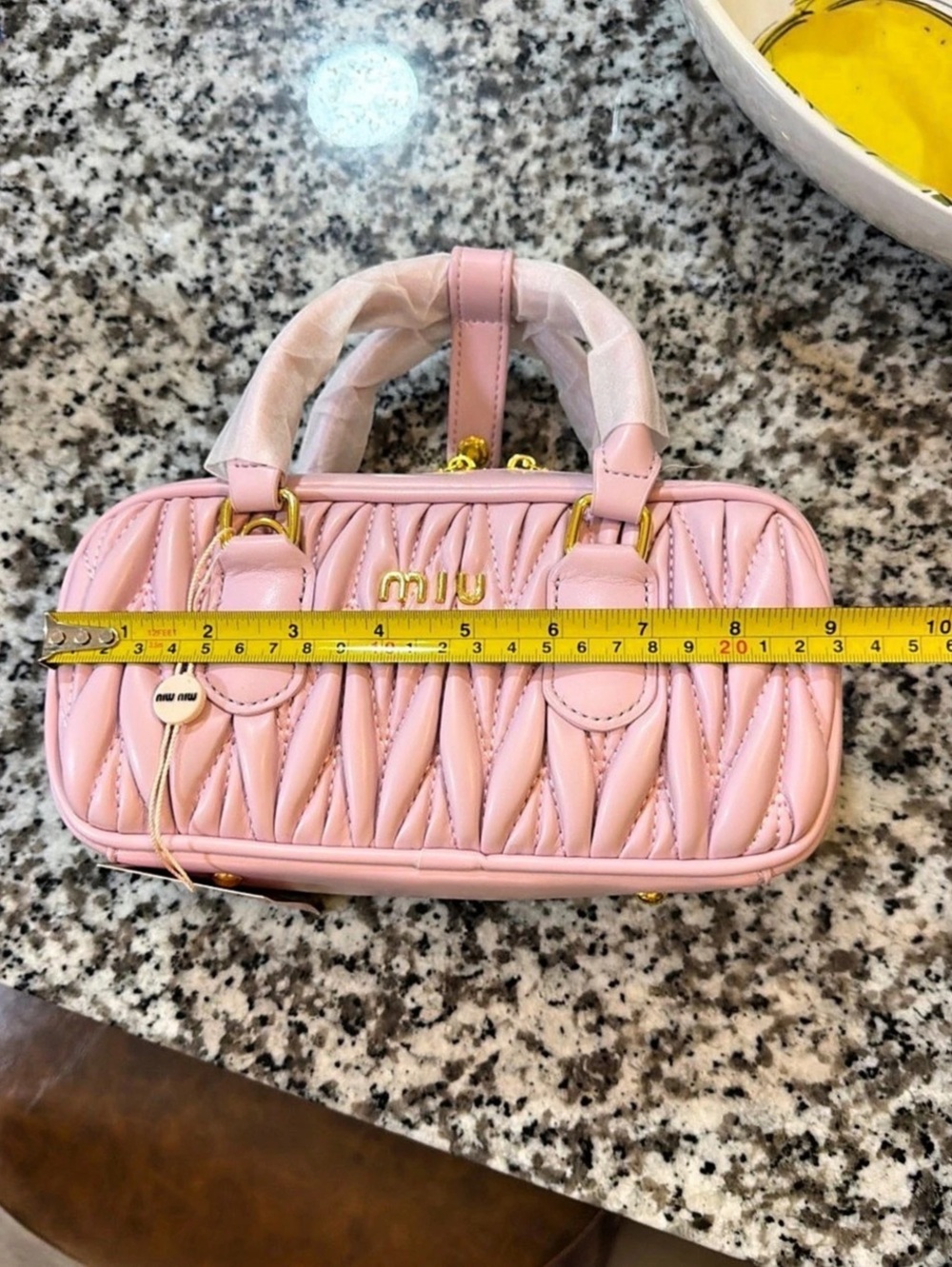 Quilted Satchel in Pink